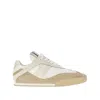 Chloé Low-top Sneakers With Rubber Sole And Mesh In Neutral