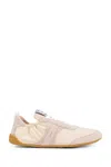 Chloé Kick Beige Sneaker With Side Lettering Logo And Elasticated Details In Fabric Woman In Neutral