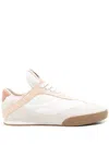 Chloé Women Kick Leather Sneakers In Neutral