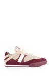Chloé Kick Mixed Leather Retro Low-top Sneakers In Purple