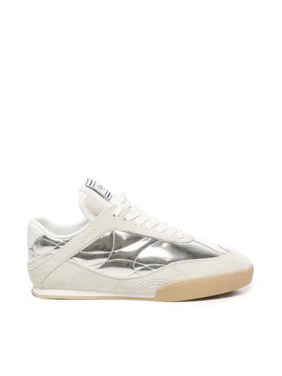 Chloé Kick Sneakers In Silver