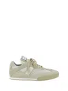 Chloé Kick Mesh And Leather Low-top Sneakers In Gold