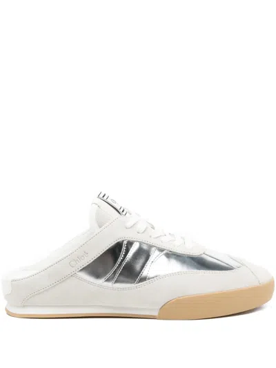 Chloé Kick Sneakers In White