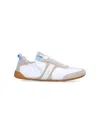 Chloé White Calf Leather Bos Taurus Athletic Sneakers In White