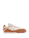 Chloé Kick Brown Sneaker With Logo Patch On The Tongue And Logo Lettering On The Back In Fabric And Suede 