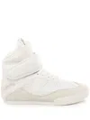 Chloé High-top Sneakers Featuring Mesh Panels In White