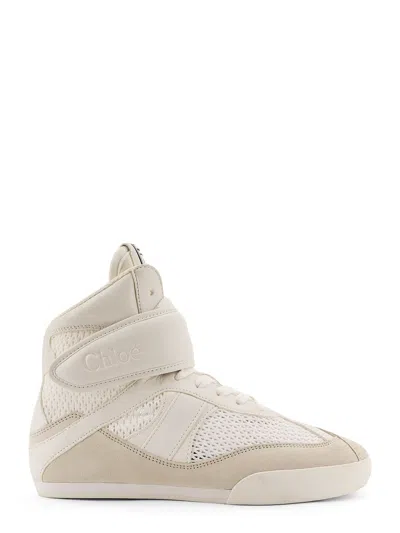 CHLOÉ CHLOÉ KICK SYNTHETIC FABRIC AND SUEDE SNEAKERS