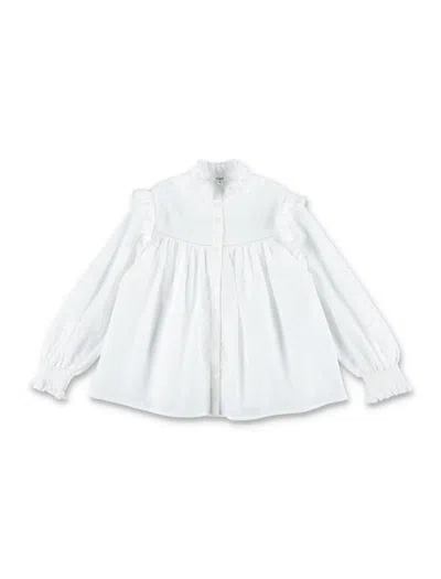 CHLOÉ KID - EMBROIDERED SHIRT