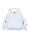 Chloé Logo-embroidered Hoodie In Pale Blue