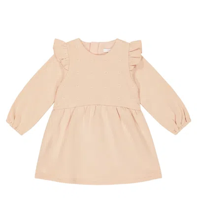 Chloé Baby Cotton Dress In Pink