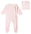 Chloé Kids Baby Cotton Jersey Onesie And Blanket Set In Pink