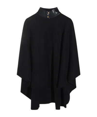 Chloé Kids Button Detail High Neck Jacket In Black