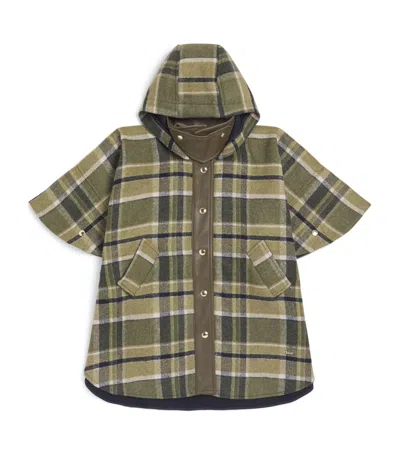 Chloé Kids Check Hooded Coat