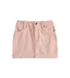 Chloé Cotton Corduroy Skirt In Pink