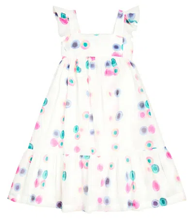 Chloé Kids' Cotton Dress In Multicoloured