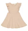 Chloé Cotton Jersey Dress In Beige