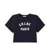 Chloé Logo-embroidered T-shirt In Blue