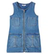 Chloé Denim Sleeveless Dress In Blue