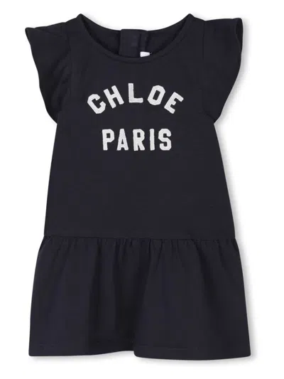 Chloé Kids Dress In Blue