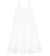 Chloé Teen Girls Ivory Embroidered Dress In White