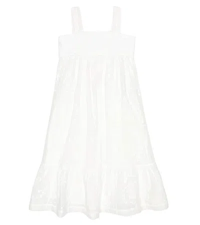 Chloé Teen Girls Ivory Embroidered Dress