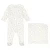 Chloé Chloe Kids Floral Print Cotton Onesie Set In White