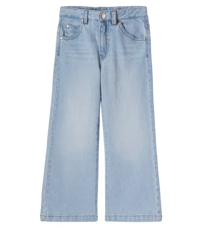 Chloé Kids High-rise Jeans In Blue
