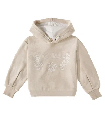 CHLOÉ HOODED COTTON CARDIGAN