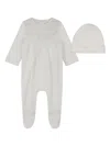 Chloé Embroidered-detail Cotton Pyjamas Set In Grey
