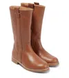 Chloé Knee-high Leather Boots In Brown