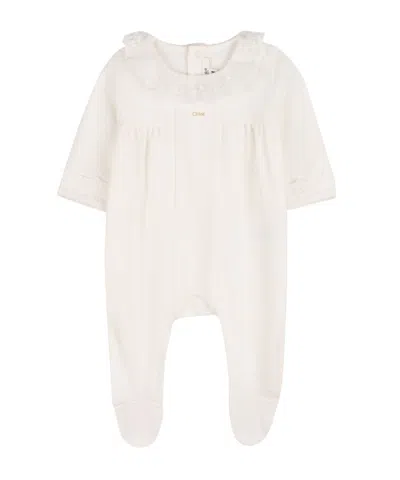 Chloé Two-piece Bodysuit Blanket Set In Pink