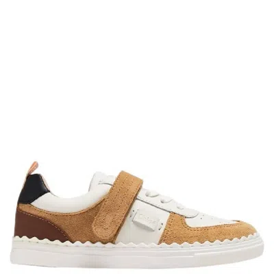 Chloé Chloe Kids Lauren Suede Sneakers In Multi