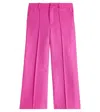 Chloé Linen And Cotton Suit Pants In Pink