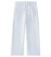 Chloé Logo Cotton Sweatpants In Blue