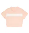 Chloé Logo Cotton Jersey T-shirt In Pink