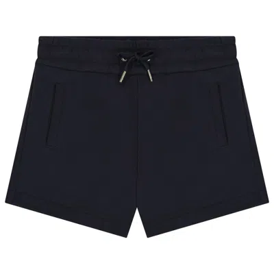 Chloé Chloe Kids Logo Embroidered Shorts In Black