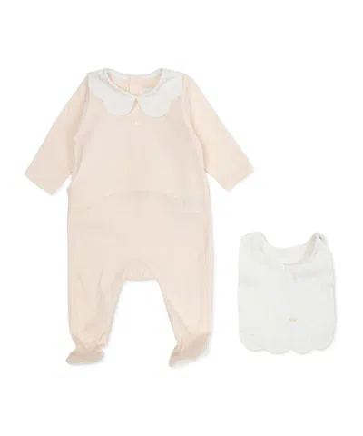 Chloé Babies'  Kids Logo Printed Set In Pink