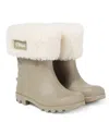 Chloé Logo Rain Boots In Multi