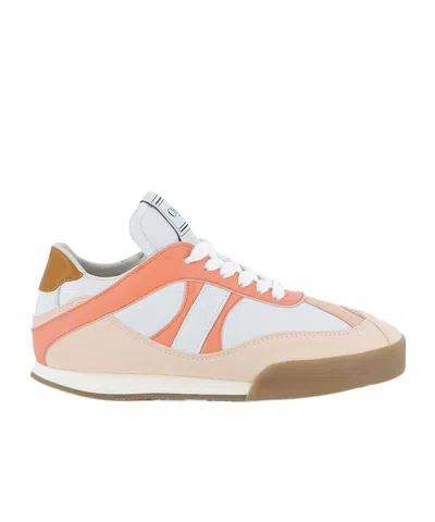 Chloé Kids Panelled Low-top Sneakers In White