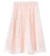Chloé Kids Polka-dot Silk-blend Skirt In Pink