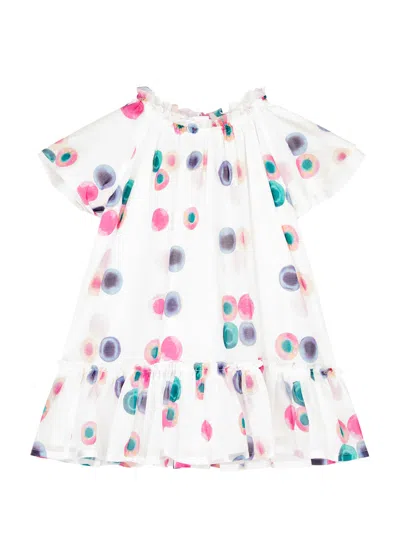 Chloé Babies' Chloe Kids Printed Cotton Dress (4-5 Years) In White