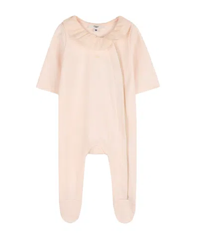 Chloé Kids Ruffled Logo Printed Baby Gift Set In Pink