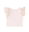 Chloé Sequined Cotton Jersey Top In Petal Pink