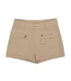 Chloé Chloè Kids Shorts Beige In Brown