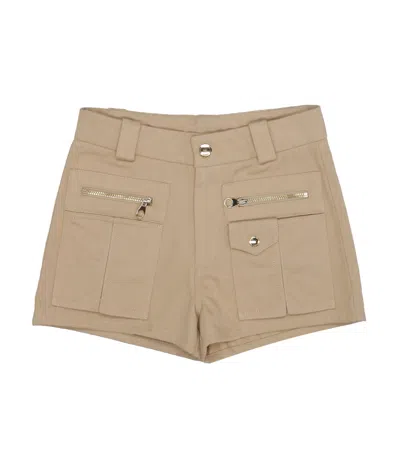 Chloé Chloè Kids Shorts Beige In Brown