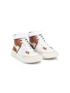 Chloé Panelled High-top Sneakers In White