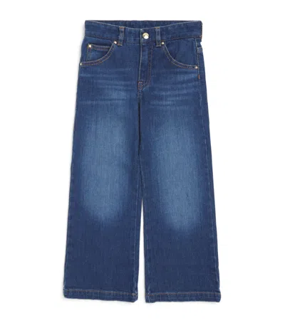 Chloé Kids Straight Jeans In Blue