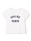 Chloé Cotton Logo T-shirt In White