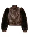 Chloé Klassische Lederjacke In Brown