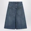 Chloé Knee-length Skirt In Washed Blue Denim Women In Blue